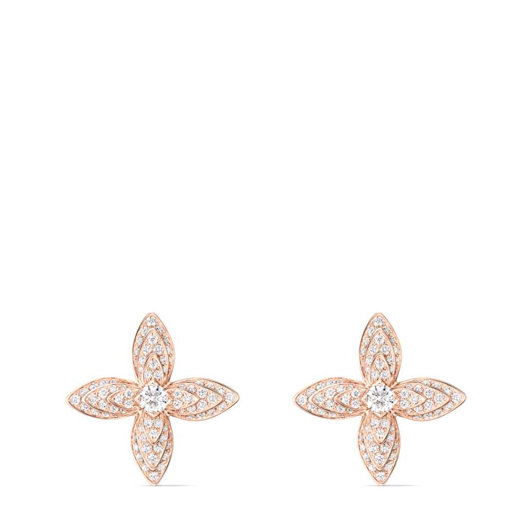 両耳セットLouis VuittonイディールブロッサムLV YG×ダイヤモンド Idylle Blossom Earrings, Rose Gold and Diamonds - Les